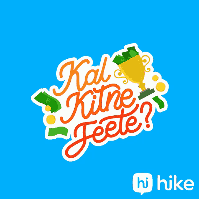 a sticker that says kal kine jeete