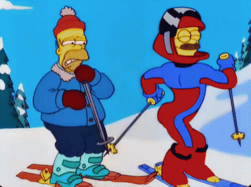 The Simpsons Ned Flanders GIF - The Simpsons Ned Flanders Stretching GIFs