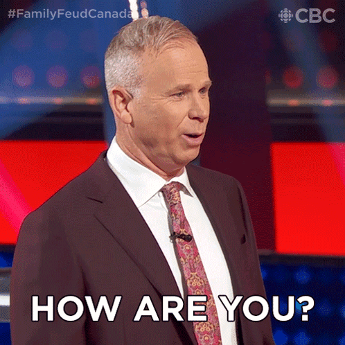How Are You Gerry Dee GIF - How Are You Gerry Dee Family Feud Canada GIFs