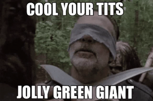 Jolly Green Giant Negan GIF - Jolly Green Giant Negan Walking Dead GIFs