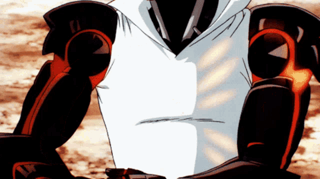 a close up of a person 's arms with a white shirt