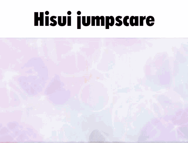 a picture of a girl with red hair and a maid 's hat says hisui jumpscare