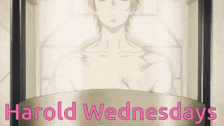 a poster for harold wednesdays with a picture of a dead man