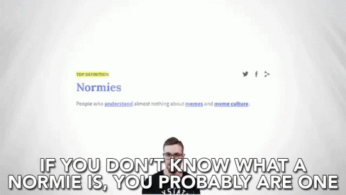 If You Dont Know What Normie Is GIF - If You Dont Know What Normie Is You Probably Are One GIFs