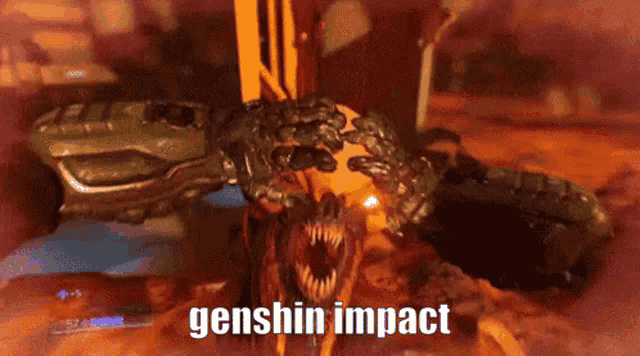 a screenshot of a video game with genshin impact written on it