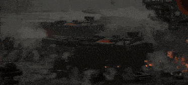 a futuristic battle scene with a sign that says ' army '