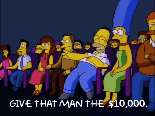 Give That Man The10000dollars Homer Simpson GIF - Give That Man The10000dollars Homer Simpson Won The Internet GIFs