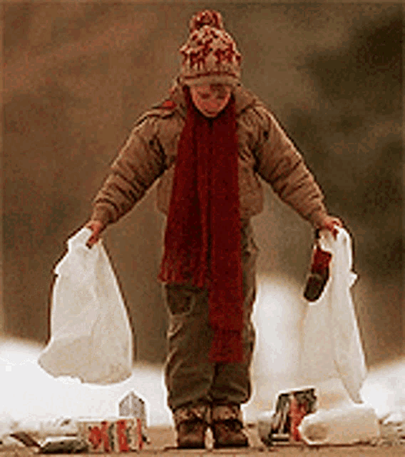 Home Alone Bags Burst GIF - Home Alone Bags Burst Everythings Going Wrong GIFs
