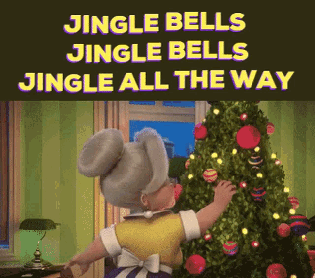 Nonna Pina Jingle Bells GIF