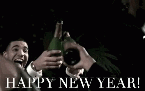 Happy New Year Drake GIF - Happy New Year Drake Champagne GIFs