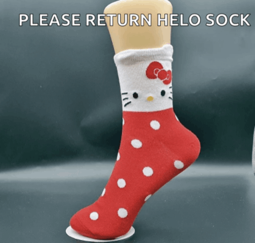 Hello Sock Kitty GIF - Hello Sock Kitty Hello Kitty Sock GIFs