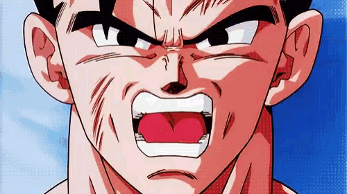 a close up of a cartoon character 's face with his mouth wide open