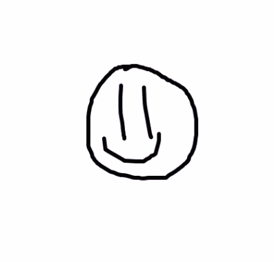 a black and white drawing of a troll face with red eyes and a large mouth .