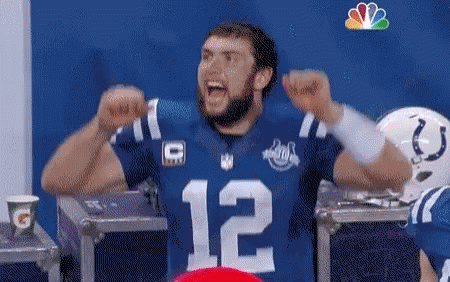 Andrew Luck Jumps GIF - Andrew Luck Jumps Excited GIFs