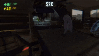 a screenshot of a video game with a sign that says $ 2k on it