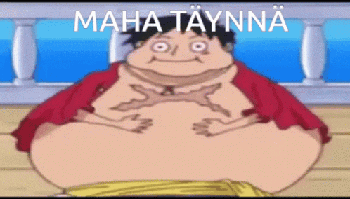 Fat Luffy Gear5white GIF - Fat Luffy Gear5white Animesauna GIFs