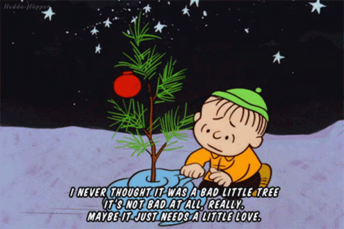 Linus Linus Christmas GIF - Linus Linus Christmas I Never Thought I Was A Bad Little Tree GIFs