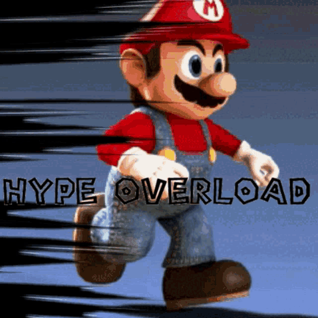 Hype Mario GIF - Hype Mario Hypeoverlaod GIFs