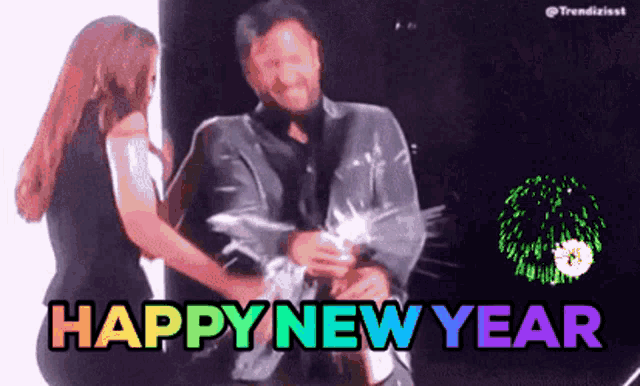 Happy New Year New Years GIF - Happy New Year New Years Michael Wendler GIFs