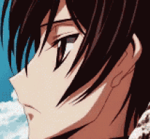 a close up of a boy 's face with a blue sky in the background .