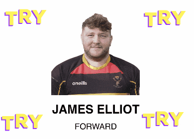 a picture of james elliot is surrounded by footballs