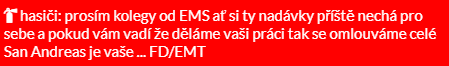 a red background with white text that says " hasici "