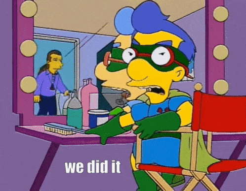 Millhouse Done GIF - Millhouse Done We Did It GIFs