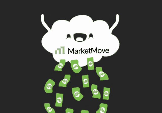 a cartoon drawing of a cloud with the word marketmove on it