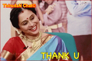 a woman in a blue saree is smiling and says thank you