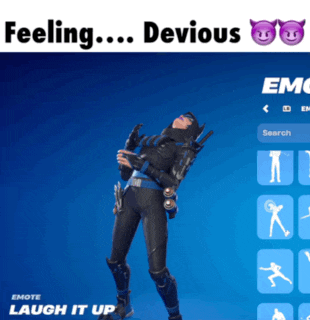 a screenshot of a video game with the words feeling devious above it