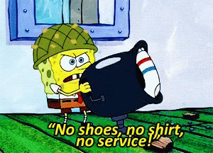 Spongebob No Service GIF - Spongebob No Service Soldier GIFs