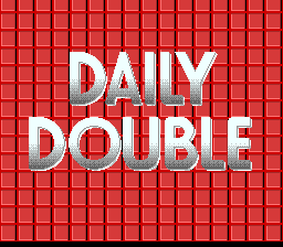 a red brick wall with the words daily double written on it