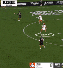 a lacrosse game between denver and utah is being played