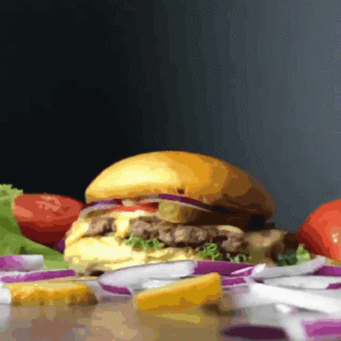 Saladhamburgada Burger GIF - Saladhamburgada Burger Salad Burger GIFs