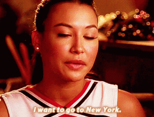 Glee Santana Lopez GIF - Glee Santana Lopez I Want To Go To New York GIFs
