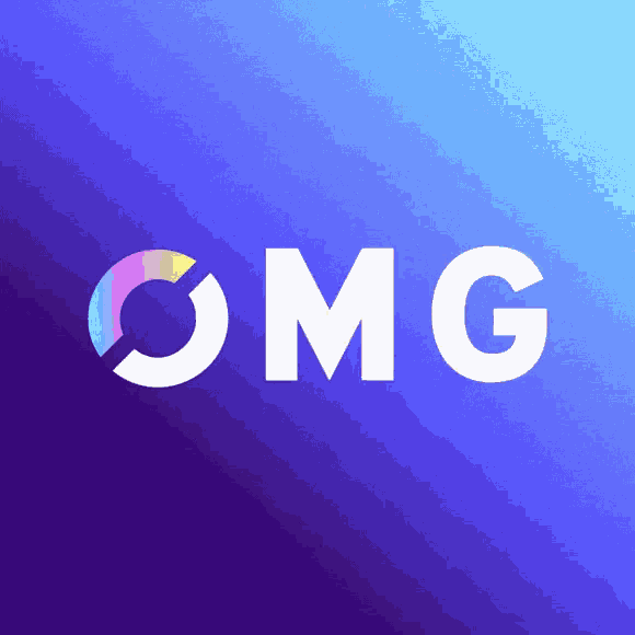 a blue background with the word omg in white