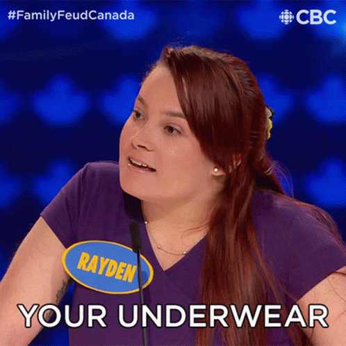 Your Underwear Family Feud Canada GIF - Your Underwear Family Feud Canada Undies GIFs