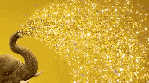Elephant Gold GIF - Elephant Gold Spray GIFs