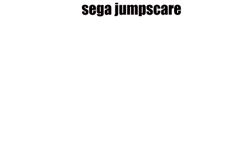 a logo for sega jumpscare with a white background