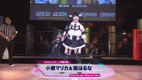 Tjpw Wrestle Princess GIF - Tjpw Wrestle Princess Haruna Neko GIFs