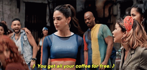 In The Heights You Get All Your Coffee For Free GIF