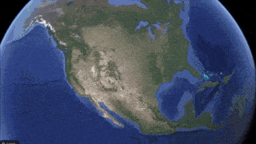 a map of the united states of america is shown on a screen