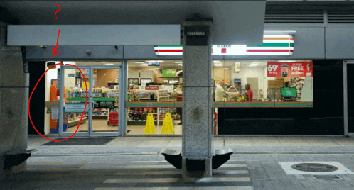 a 7 eleven store has a sign that says 69 free