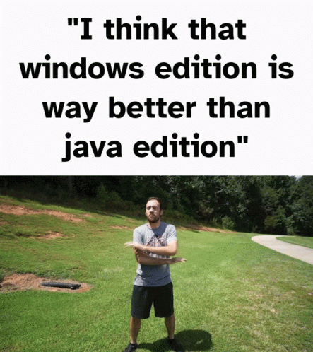 Windows Edition Java Edition GIF - Windows Edition Java Edition Minecraft GIFs