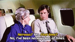 Nervous Not The First Time GIF - Nervous Not The First Time Fear Of Flying GIFs