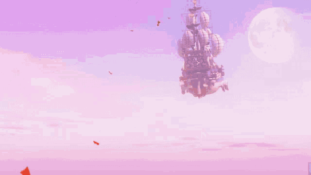a red flower with a white m on it is against a pink sky