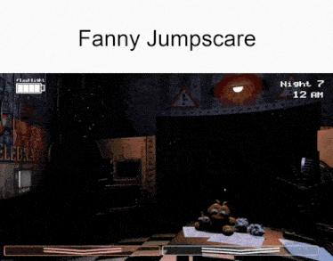 a fanny jumpscare game is being played at night 7 at 12 am