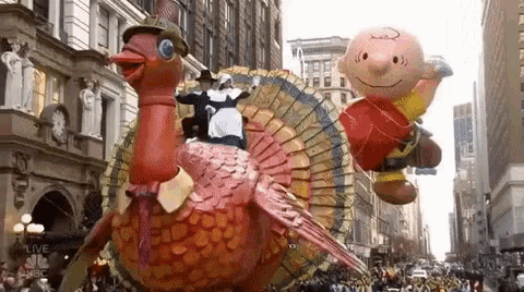 Thanksgiving Turkey Pilgrims GIF - Thanksgiving Turkey Pilgrims Parade GIFs