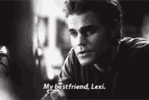 a black and white photo of a man with the words " my best friend lexi " on the bottom