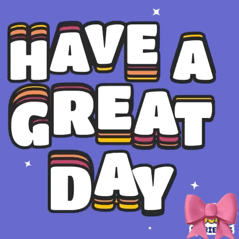 a purple background with the words have a great day on it